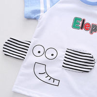 Toddler Boy Cartoon Pattern Summer T-Shirt & Shorts Wholesale Children's Clothing - PrettyKid