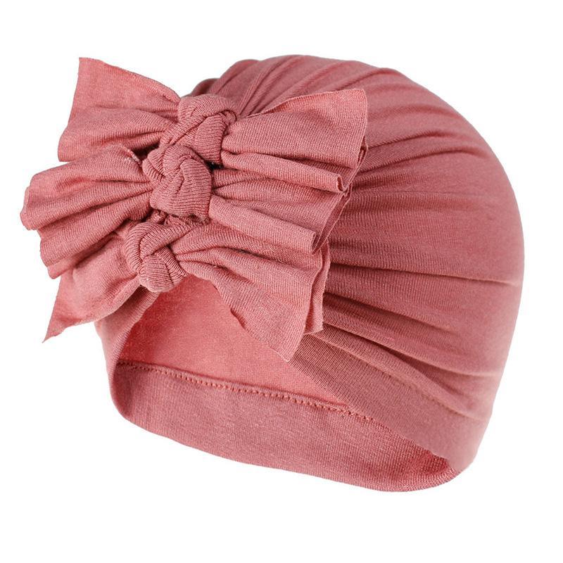 Cute Bownot Decoration Ruffled Head Cap - PrettyKid