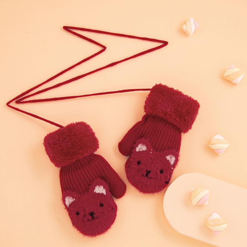 Bear Pattern Children's Gloves for Children - PrettyKid