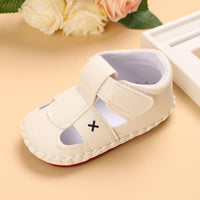 Baby Boy Geometric Pattern Velcro Strap Shoes - PrettyKid