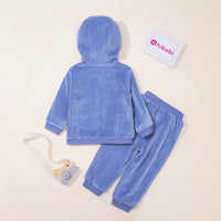 2-piece Velvet Hoodie & Pants for Children Boy - PrettyKid