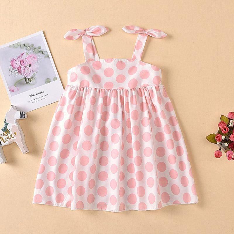 Toddler Girl Polka Dot Cami Dress - PrettyKid