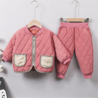 2-piece Winter Thick Coat & Pants for Toddler Girl - PrettyKid