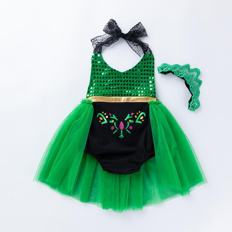 Baby Girl Mermaid Bodysuit & Headband Wholesale Children's Clothing - PrettyKid