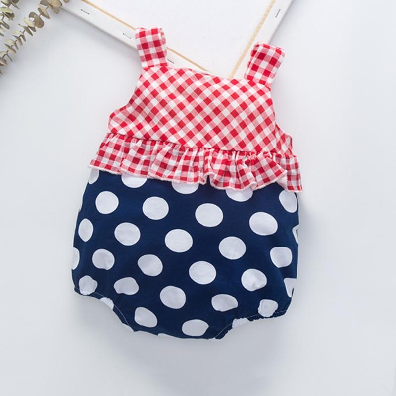 Sling Polka Dot Bodysuit for Baby Girl Wholesale children's clothing - PrettyKid