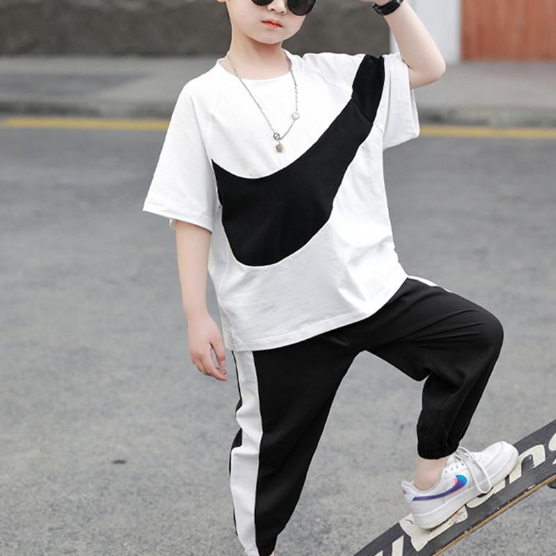 Boy Color-block Sporty Suit - PrettyKid