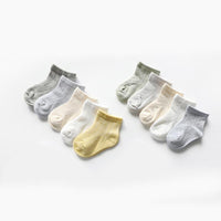 5 pairs Solid color Socks mesh Socks ventilation - PrettyKid