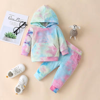 2-piece Tie dye Hoodie & Pants for Baby - PrettyKid