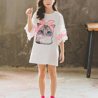 Cat Pattern Dress for Girl - PrettyKid