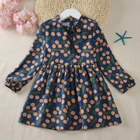 Ruffle Flower Pattern Dress for Toddler Girl - PrettyKid