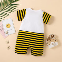 Baby Tiger Pattern Striped Bodysuit - PrettyKid