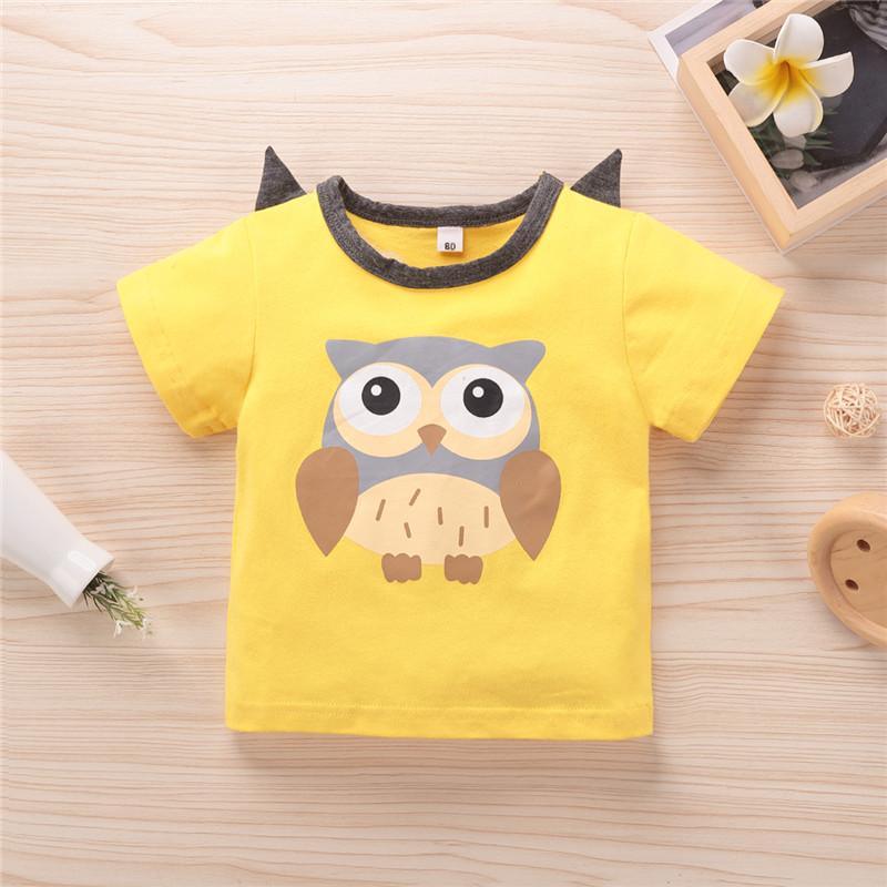 Cartoon Pattern T-shirt for Baby Girl - PrettyKid