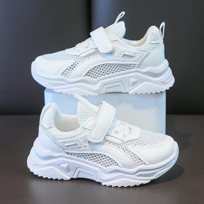 find wholesale baby clothes suppliers Kid Boy's Letter Pattern Mesh Surface Sports Shoes Wholesale - PrettyKid