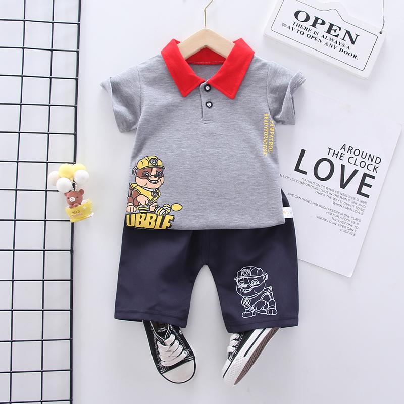 Toddler Boy Polo T-shirt & Shorts Wholesale Children's Clothing - PrettyKid