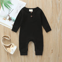 Cute Solid Long-sleeve Jumpsuit for Baby Wholesale children's clothing - PrettyKid