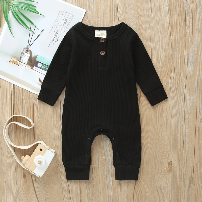 Cute Solid Long-sleeve Jumpsuit for Baby Wholesale children's clothing - PrettyKid