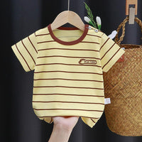 Grow Boy Striped T-shirt - PrettyKid