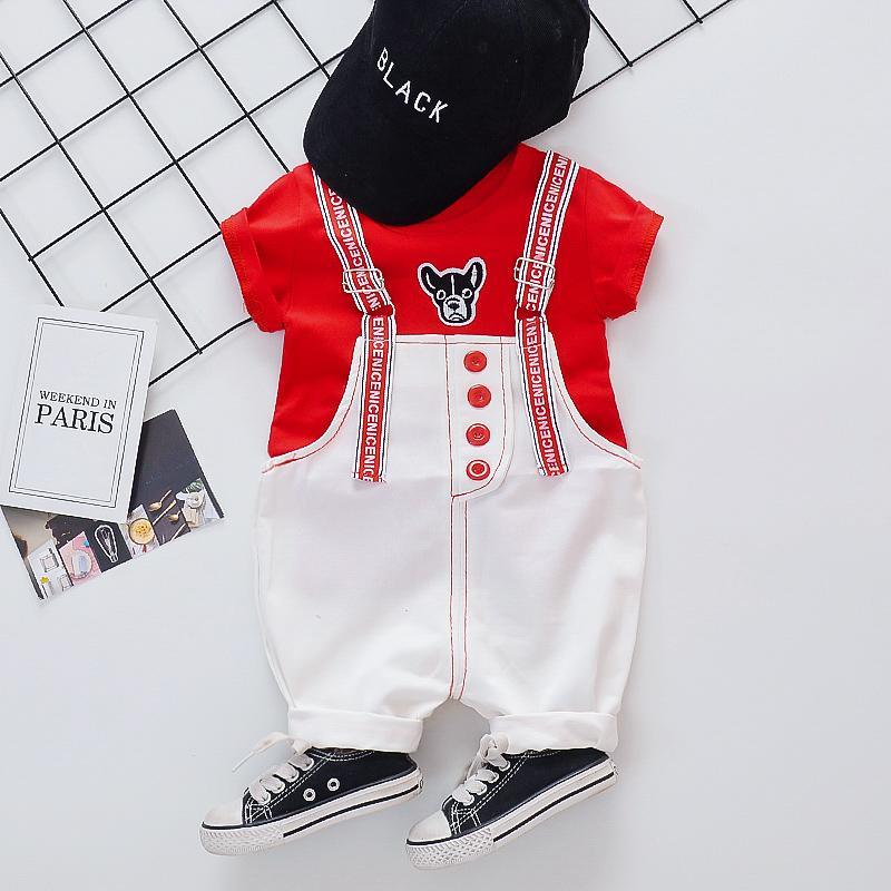 2-piece T-shirt & Bib Pants for Children Boy - PrettyKid