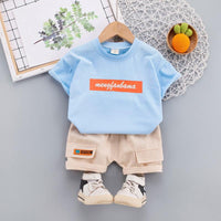 9months-4years Toddler Boy Sets Children's Clothing Two-Piece Suits Casual Summer Clothes - PrettyKid