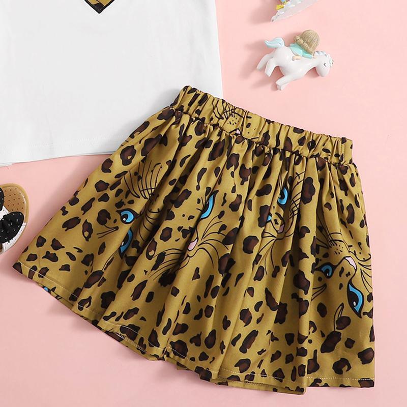 Toddler Girl Leopard Print Dress Set - PrettyKid