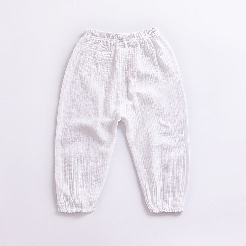 Boys' Girls' Cotton Retro Trousers Lantern Mosquito Proof Harlan Pants - PrettyKid