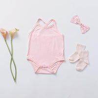 Solid Sleeve Bodysuit for Baby Girl Wholesale children's clothing - PrettyKid