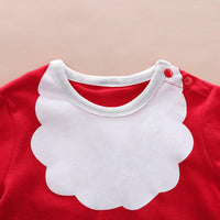 Baby Boys Girls Christmas Santa Claus Long Sleeve Jumpsuit - PrettyKid