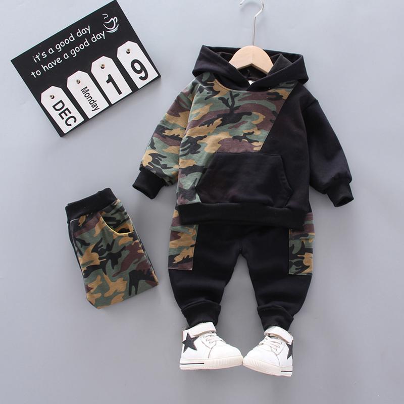 2-piece Camouflage Hoodie & Pants for Children Boy - PrettyKid