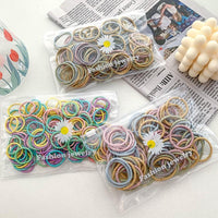 100-piece Colorful Hair rope Children's Clothing - PrettyKid