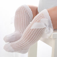 Bowknot Baby Knee-High Stockings - PrettyKid