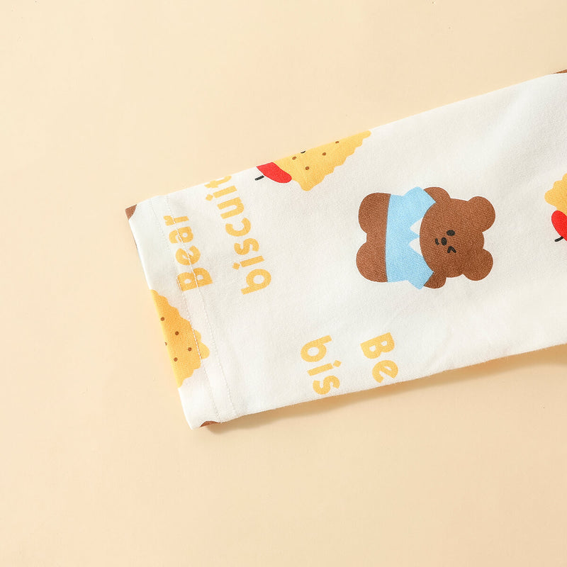 Wholesale Boy Letter,bear Graphic Print Cotton Long Sleeve Suit in Bulk - PrettyKid