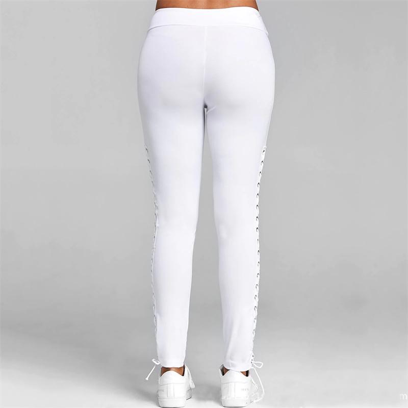 Women Casual Solid Color Close-fitting Pants - PrettyKid