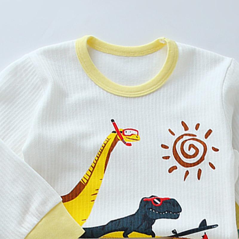 2-piece Dinosaur Pattern Pajamas Sets for Children Boy - PrettyKid