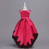 2-14Y Big Girls Clothing Lace Ruffled Trailing Dresses Wholesale Kids Boutique Clothing - PrettyKid