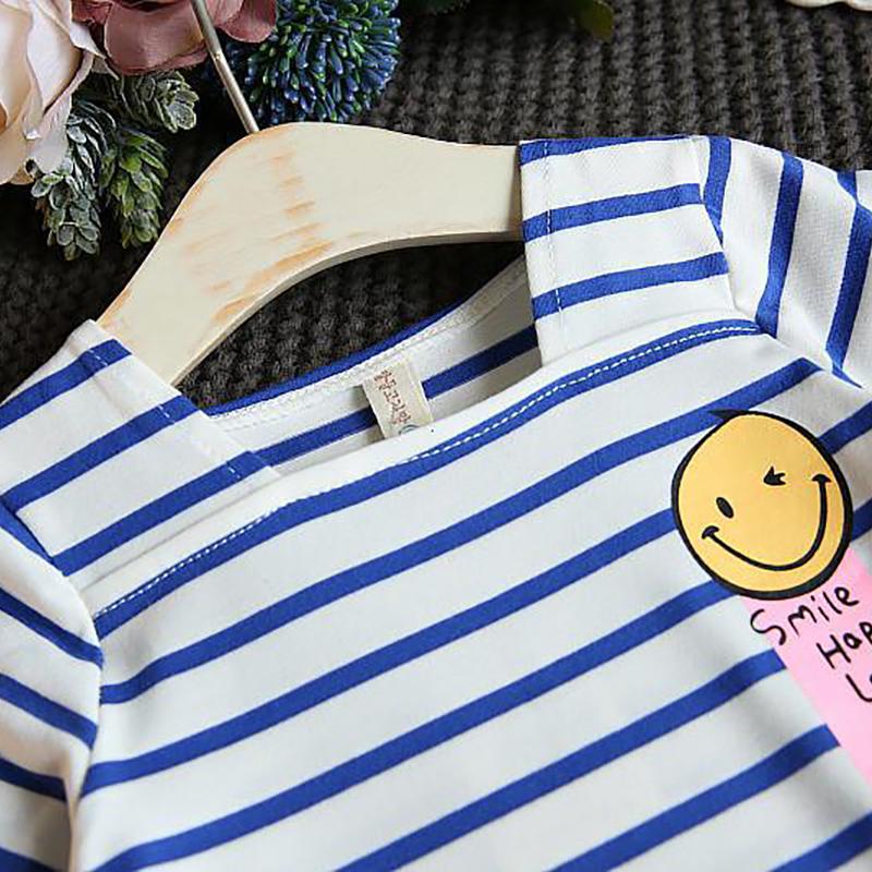 2-piece Striped Dress Set for Toddler Girl - PrettyKid