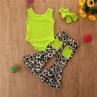 Animal Leopard Pattern Bodysuits for Baby Wholesale children's clothing - PrettyKid