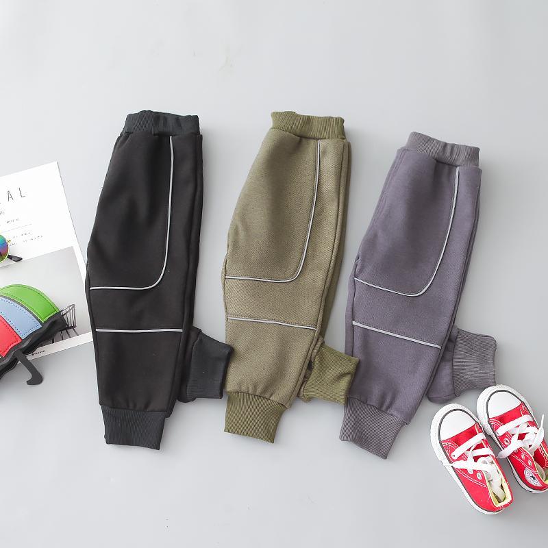 Letter Pattern Thick Pants for Children Boy - PrettyKid