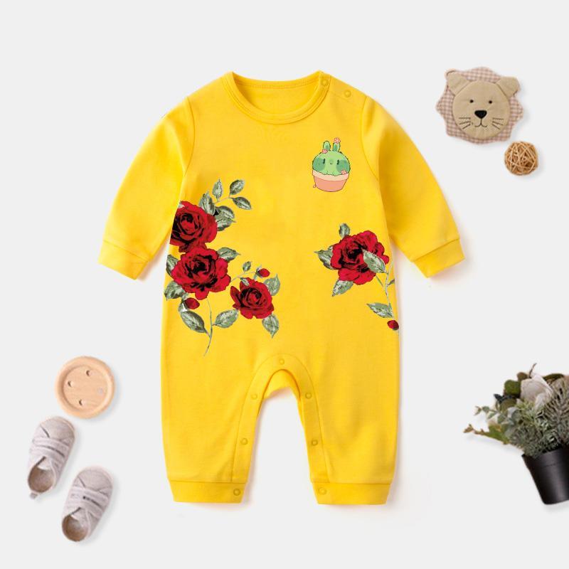 Rose Pattern Jumpsuit for Baby - PrettyKid