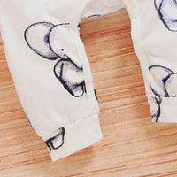 Cute Allover Animal Printed Short-sleeve Jumpsuit Wholesale children's clothing - PrettyKid