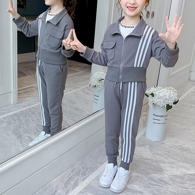 2-piece Stripes Coat & Pants for Girl - PrettyKid