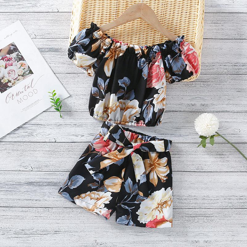 Toddler Girl Floral Top & Shorts - PrettyKid