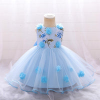 Butterfly Flower Decor Mesh Princess Dress Fashion Girl Wholesale - PrettyKid