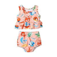 9months-4years Baby Toddler Girl Swimwear Children Two-Piece Swimming Suit - PrettyKid