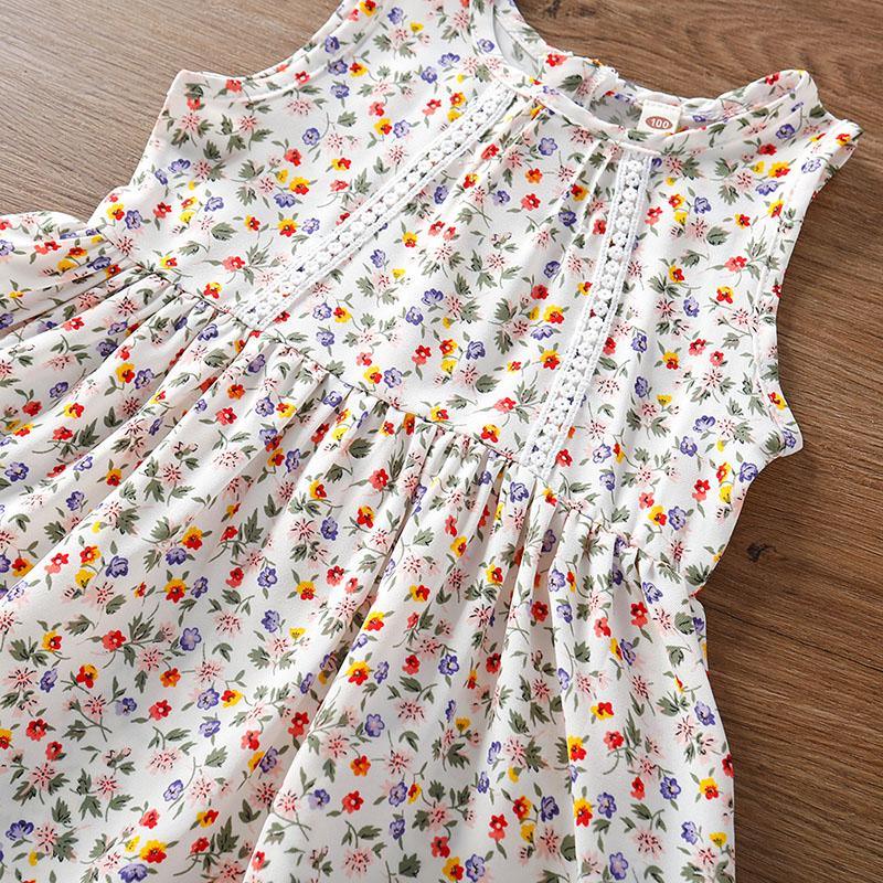 Toddler Girl Sleeveless Floral Dress - PrettyKid