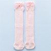 Girl Bow Knot Decor Mesh Stockings Children's Clothing - PrettyKid