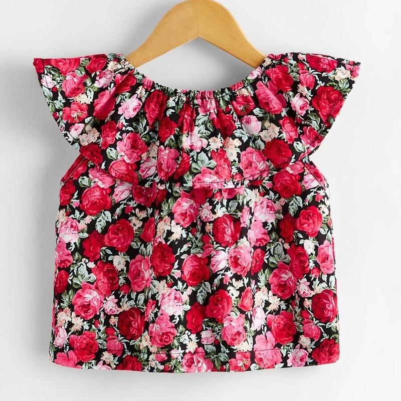 2-piece Floral Pattern Sleeveless Top & Pants for Toddler Girl Wholesale Children's Clothing - PrettyKid