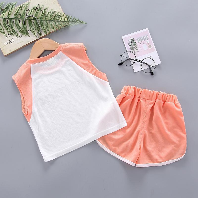 2-piece Letter Pattern T-shirt & Shorts for Toddler Girl - PrettyKid