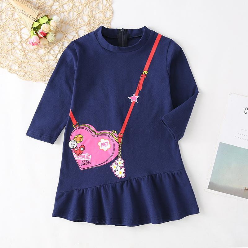 Cartoon Pattern Dress for Toddler Girl Wholesale Children's Clothing - PrettyKid