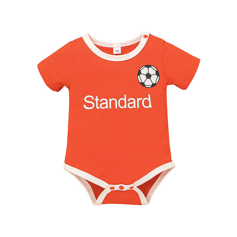 Baby Boy Standard Print Football Bodysuit Baby Rompers Wholesale - PrettyKid