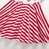 Heart Print Stripes Long Sleeves A-line Dress For Baby Girl - PrettyKid